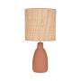 Lampe Portinatx L Terracotta Raphia - Market Set