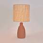 Lampe Portinatx L Terracotta Raphia - Market Set