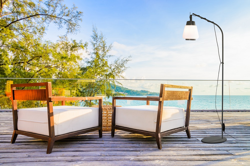 Lampadaire d'extérieur pour la terrasse