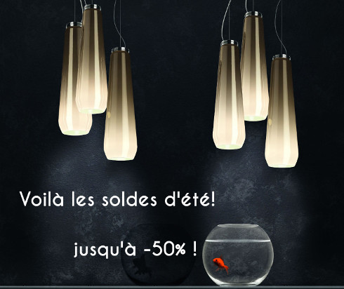 Soldes d'été 2018 luminaires et décoration Comptoir des Lustres