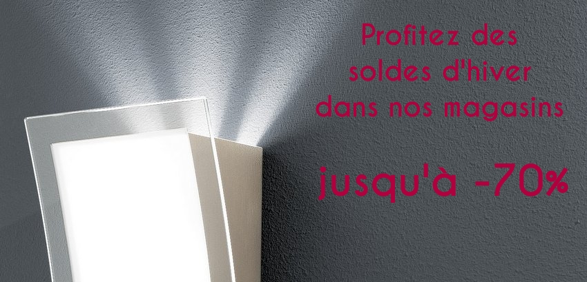 Soldes hiver 2016 sur luminaires