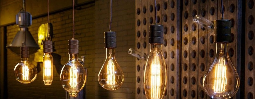 Lot de 6 Ampoules LED E27 Vintage à Filament Spirale ST45/S14 3 W Lumière  Ambrée